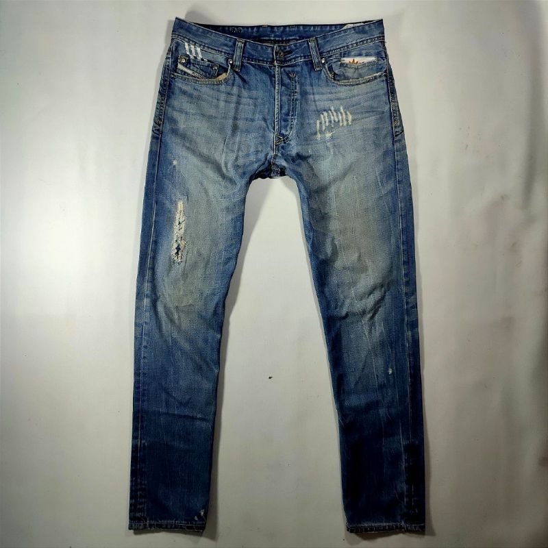 ADIDAS X DIESEL INDUSTRIES JEANS x celana denim jacket jeans bikers bomber vintage jogger zipper