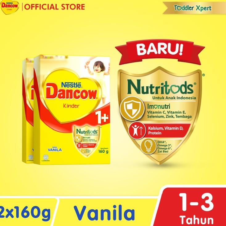 [Cod] Gratis Mini Gold Nestle Dancow 1+ Vanila Susu Anak 1-3 Tahun Box 2 x 160 gr