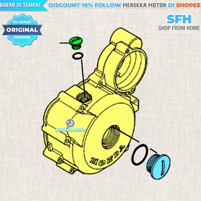 Tutup Bak Magnet Tiger Revo Tirev Set O Ring Original Honda Hgp Ahm Promo