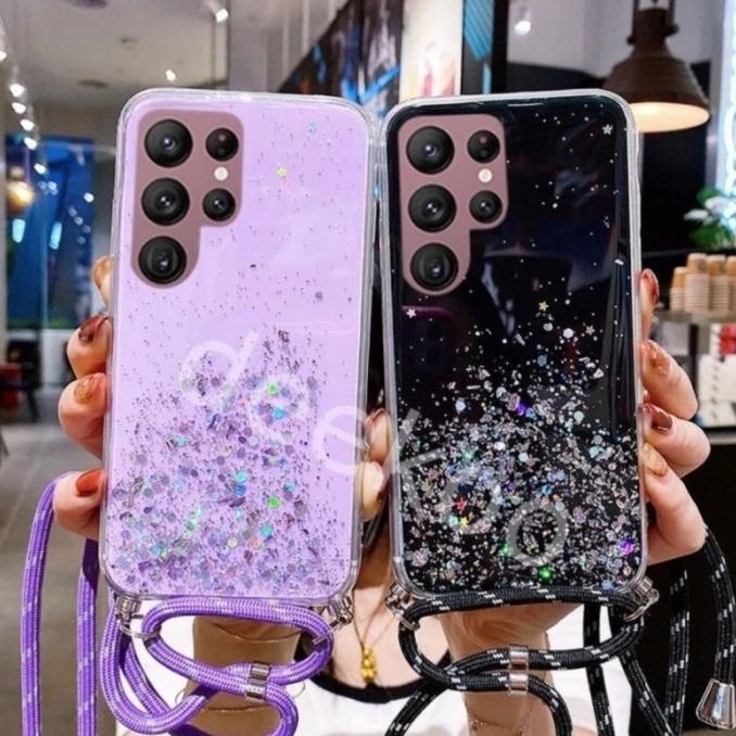 

Case Tali Nagita Samsung S23 Ultra Lanyard Glitter Gantungan