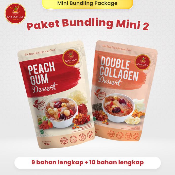 

best produk] Mamacia Treats Paket Bundling MINI 2 : Peach Gum Dess + Double Collagn