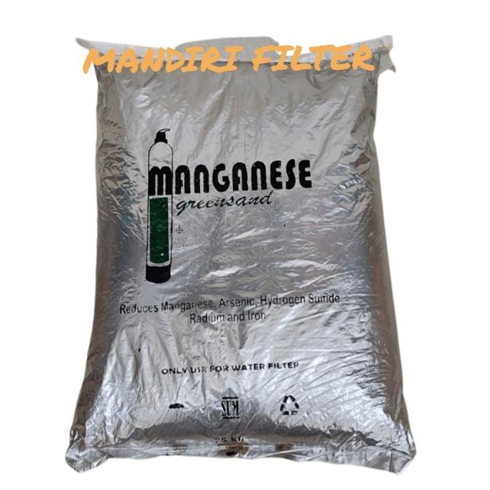 Manganese Greensand Lokal 25 Kg - Media Filter Air Manganese Greensand Steelofmin