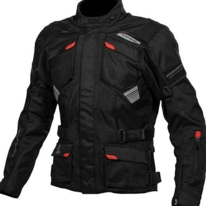 HOT SALE KOMINE JK-142 P ADVENTURE M-JKT BLACK | JAKET RIDING