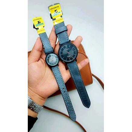 Jam Tangan Caple Favorite Tali kulit/Jam Tangan Pria Wanita Favorite Original Starp Kulit
