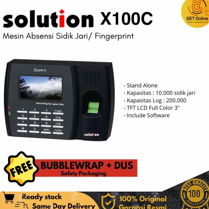 

Solution X100C Mesin Absensi Fingerprint Sidik Jari