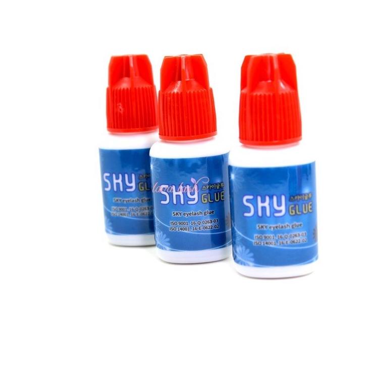 Yang Terbaik Lem Sky Merah sky Glue s+ original korea eyelash extension sky blue merah red