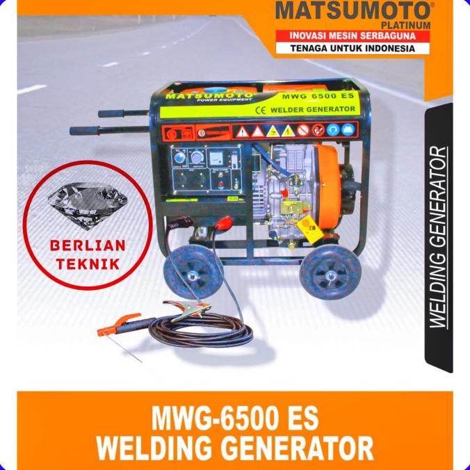 Mesin Las Solar Starter Diesel Welding Welder Generator Matsumoto