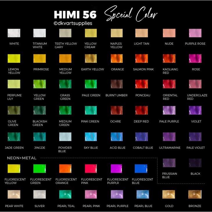 

Miya Himi Gouache 56 Warna Colors 30Ml 30 Ml