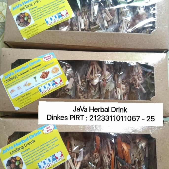 

;&;&;&;&] Minuman Wedang JAMU EMPON EMPON HERBAL Alami Gula Batu isi 10 pcs