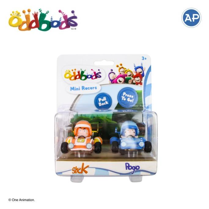 Oddbods Mini Racers Slick & Pogo - Mainan Mobil Anak