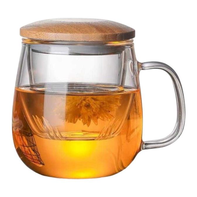 ] Gelas Cangkir Teh Tea Cup Mug with Infuser Filter