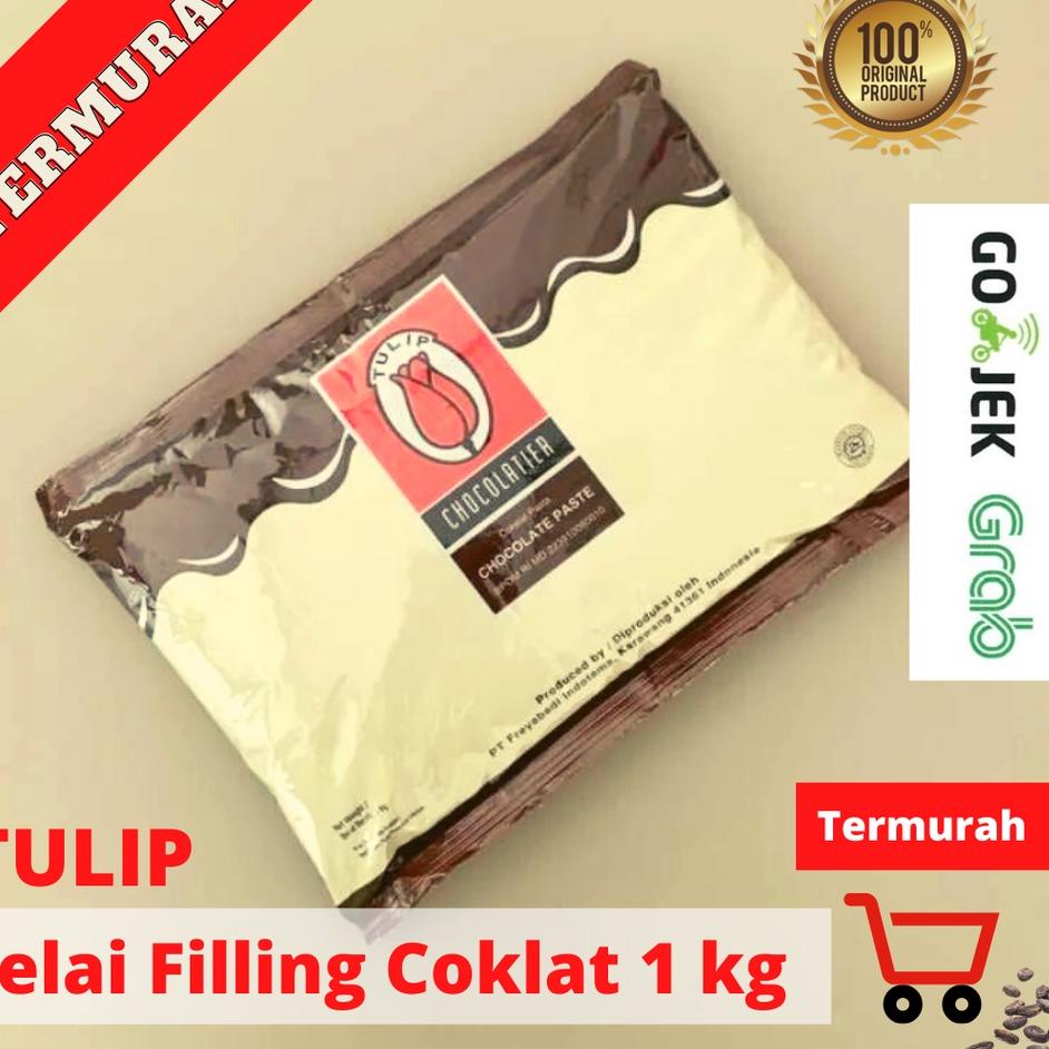 

12.12 Promo Brand Tulip Filling Cokelat / Cokelat Pasta 1kg Kemasan ASLI gas !!