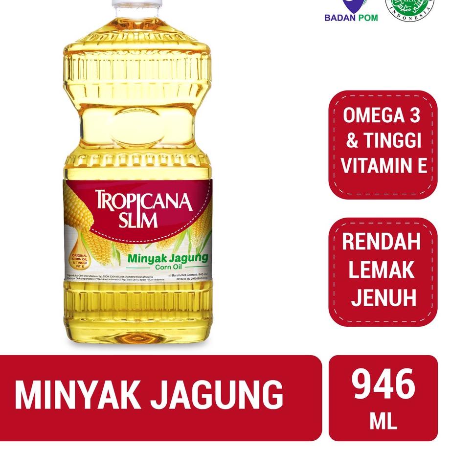 

✨New✨ Tropicana Slim Minyak Jagung 946ml - 100% Pure Corn Oil 