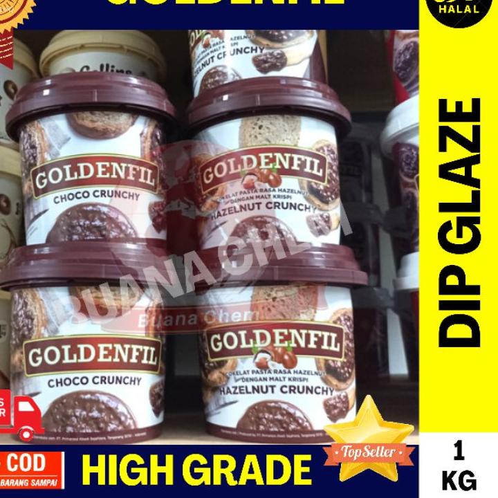 

12.12 Promo Brand Goldenfil Dark Choco Crunchy 1kg / Selai Coklat Matcha Tiramisu Hazelnut Cheese 