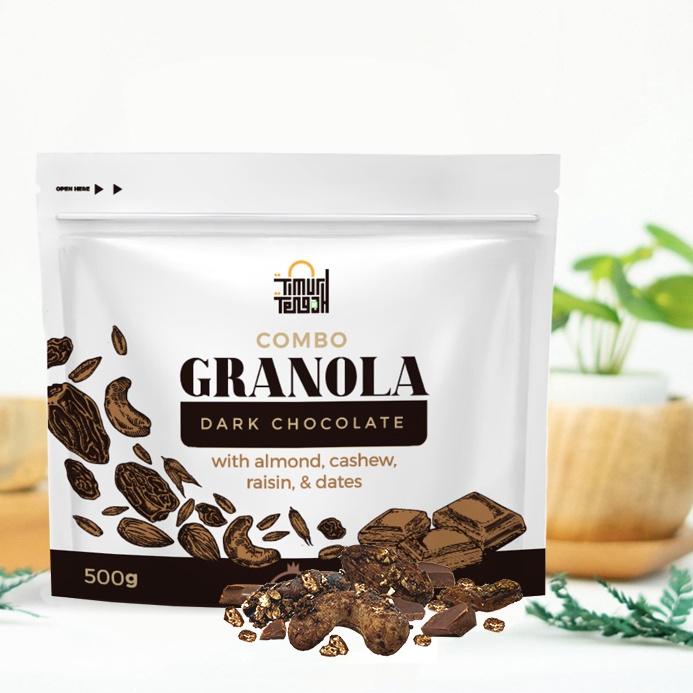 

✨COD✨ Granola TIMUR TENGAH Combo Dark Chocolate - Sereal Sarapan Sehat 