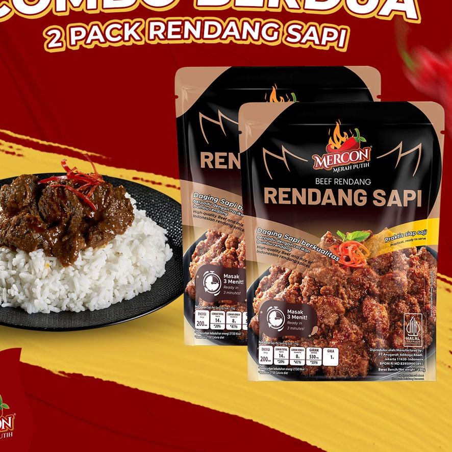 

✨Mall✨ Mercon Merah Putih - Hemat Combo Berdua || 2 x Rendang Sapi gas !!