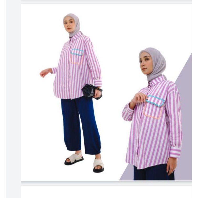 maee shirt purple white by rurik