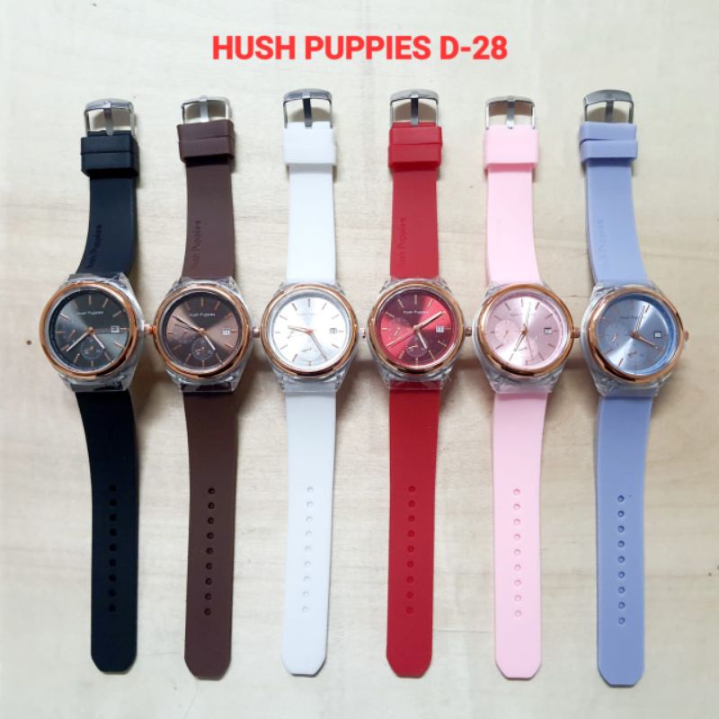 Jam Tangan Wanita Rubber Analog Hp Tanggal