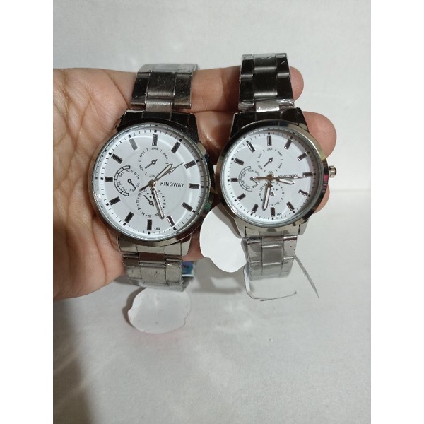 Jam Tangan Couple Pria Wanita Kingway Antiair k169 Water Resistance