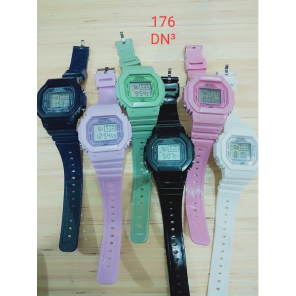 JAM TANGAN DIGITAL PRIA WANITA RUBBER SEGI 176