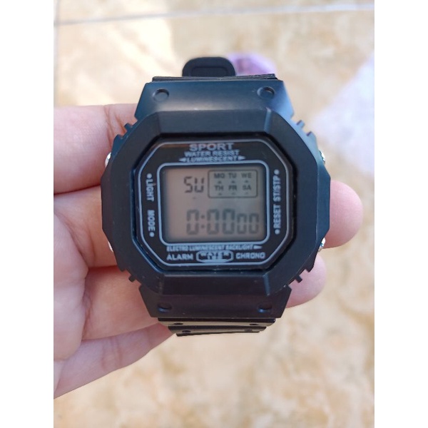 Jam Tangan Wanita Digital Sport Rubber 176 w