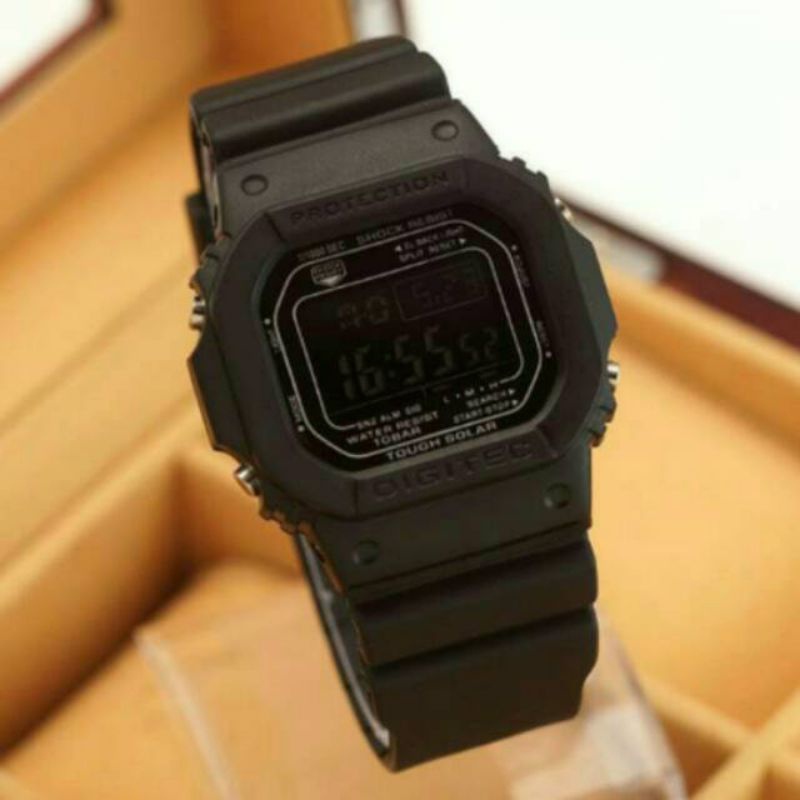 Jam tangan pria/wanita sport digital segi DG2024T  2024T 2024 HITAM FULL