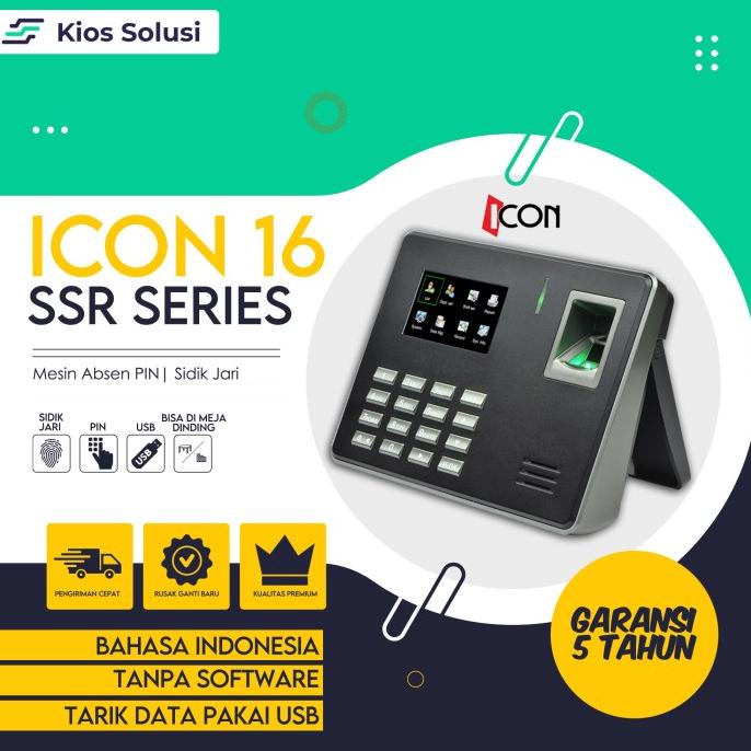 Mesin Absensi | Fingerprint | ICON 16 | Absen Terlaris