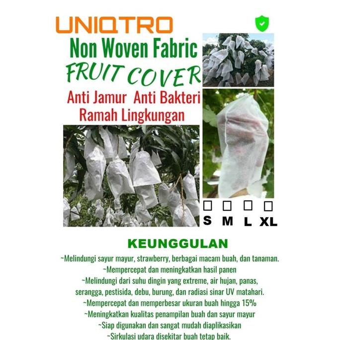 Fruit Cover, Brongsong Buah, Pembungkus Buah Anggur, Mangga, Apel, Str