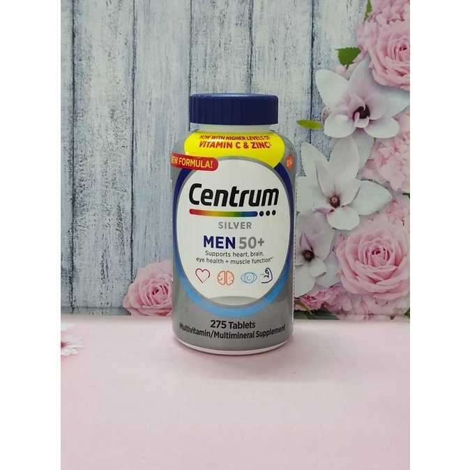 Centrum silver 50+ isi 275 Tablets/Centrum Men/Vitamin pria