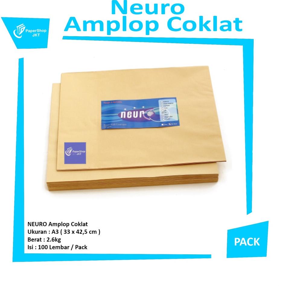 

Diskon NEURO - Amplop Coklat Ukuran A3 Seal ( 33 x 42,5 cm ) - Pack Penjualan Spesial