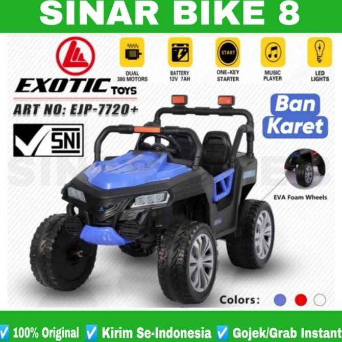 Sale Terhott !!! Mobil Mobilan Aki Exotic Ejp 7720+ Jeep Mainan Anak Adrianameka