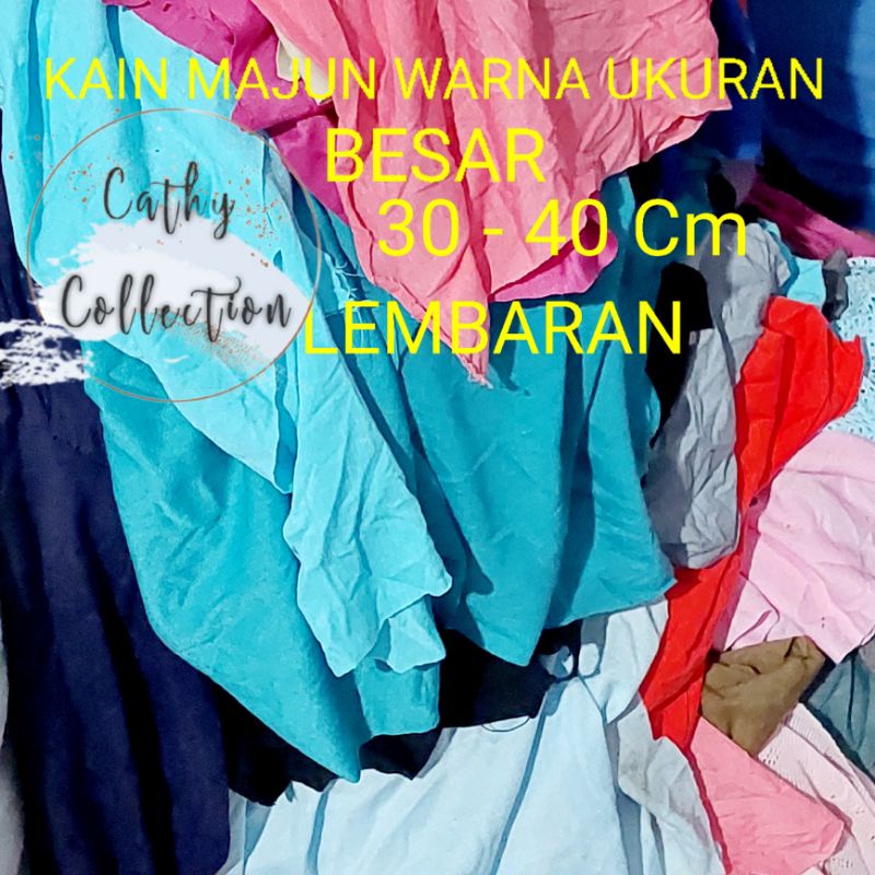 Kain Lap Majun Warna Lembaran Ukuran Besar Per Kg