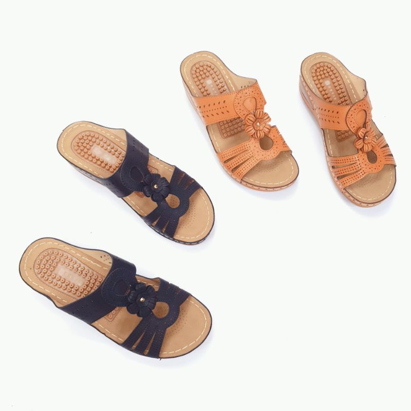 Norvid Sepatu Sandal Wanita Wedges Ringan MC123-18