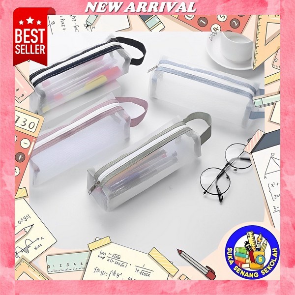 

Tas Pensil Waterproof Kuromi Ungu Fantasi Lucu Transparan Pencil Bag Tempat Pensil Anak Perempuan Aesthatic Terbaru Dusgrip Kekinian Kotak Pensil / Pensil Case Jaring Transparan Tabung Sk0092