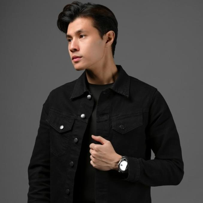 Denim Slim Fit Jacket Male Id Heymale (Ready Siap Kirim) Terbaik