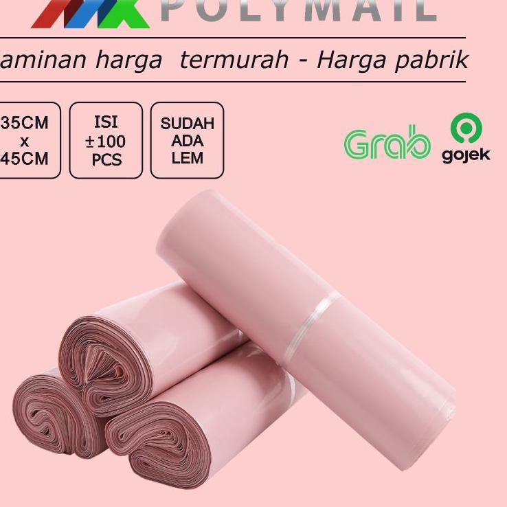 

Sale POLYMAILER ±100PCS 35x45CM BABY PINK PREMIUM GLOSSY PLASTIK POLYMAILER PINK New Promo