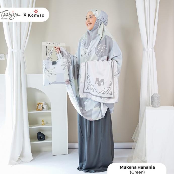 MUKENA TAZBIYA X KEMISO HANANIA SERIES ALLSIZE/MUKENA DEWASA/RAYON