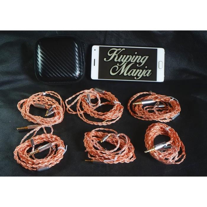 Terlaris Kabel Faaeal Hibiscus 2Pin Mmcx 5N Ofc Pure Copper 4 Braid