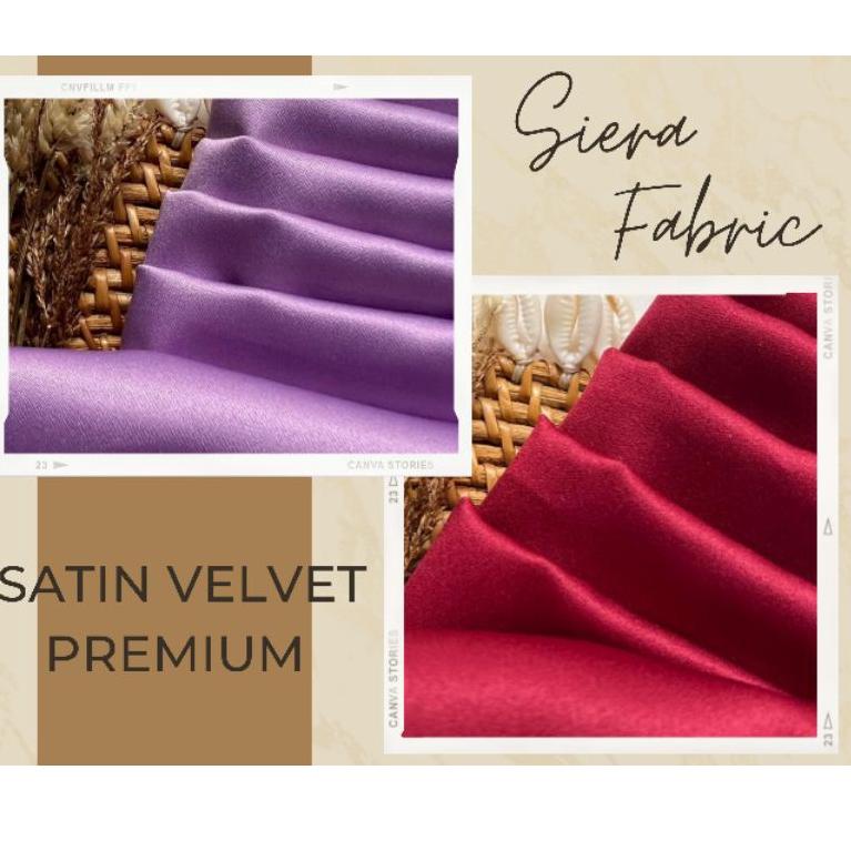 [SHOPEE] ( BUKAN HIJAB ) 1 meter (SATU METER) Kain Satin Velvet Cavalli Premium By Roberto Cavalli P