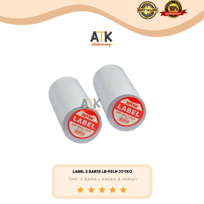 

Kertas Label Price Labeller Joyko Atau Alat Label Harga 2 Baris Atk