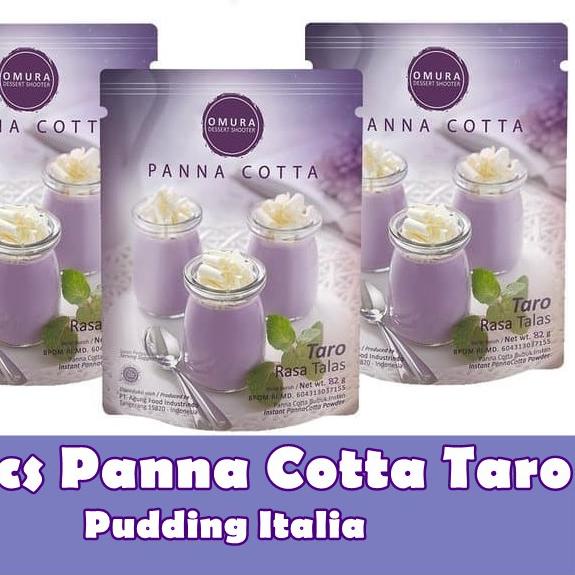 

Sale ✅ [BUNDLE 3 PCS] Omura Dessert Shooter Bubuk Panna Cotta Pudding Italia Rasa Taro