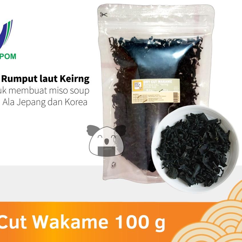 

Discount ⭐✔️ DRY WAKAME Rumput Laut Kering 100 g │ Dried Cut Wakame Import for Miso Sup Ramen Udon