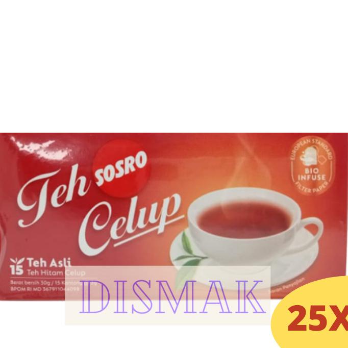 

Teh Sosro Celup Black Tea 15 25 Pcs