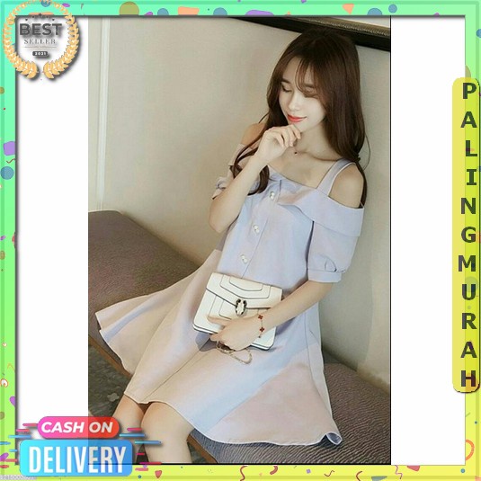 Bayar Di Tempat Fashion Wanita Ketat Body Remaja Kekinian Atasan Mini Pendek Panjang Korean Style Ca