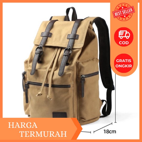 Tas Ransel Sekolah Sma Smk Remaja Pria Korea Backpack Kampus(W6D6) Tas Ransel Pria Adventure Tas Ran