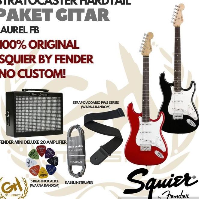 GITAR LISTRIK PAKET GITAR SQUIER STRATOCASTER MM ELECTRIC GITAR | GUITAR PACK EL09I09A82L