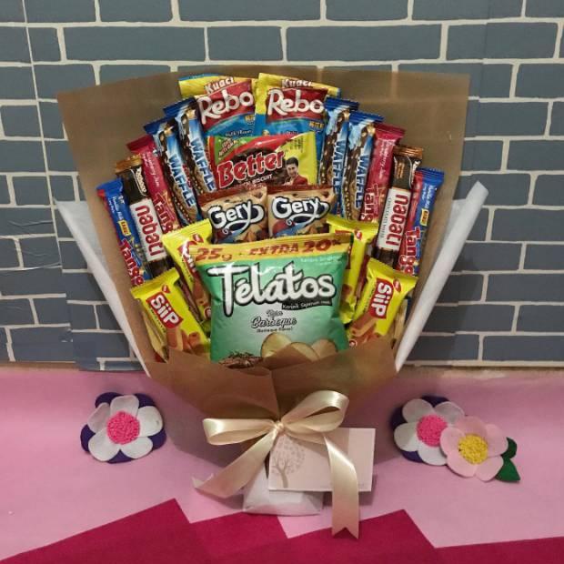 

STAR BK030 (READY STOCK) BISA KIRIM DI HARI YANG SAMA -BOUQUET SNACK / BUCKET SNACK / BUKET MAKANAN / SNACK BUKET-