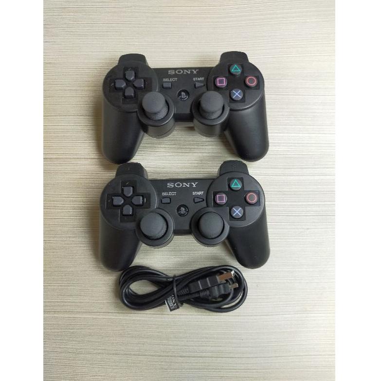 5.5 COD Paket 2 Pcs Stik PS3 Wireless OP Ori Pabrik + 1 Pcs Kabel USB Charger Stik PS3
