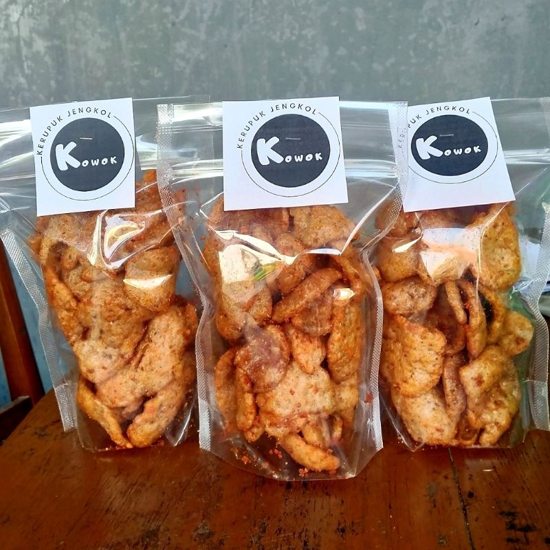 

cemilan/cemilan pedas/snack viral/snack/kerupuk jengkol