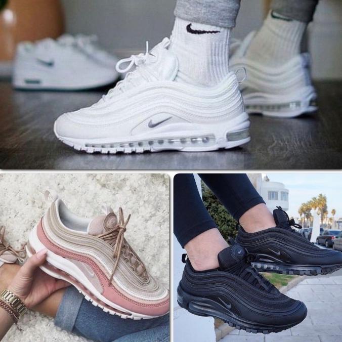 Sepatu Nike AirMax 97 Rush Pink//Nike AirMax 97 Black/White Original